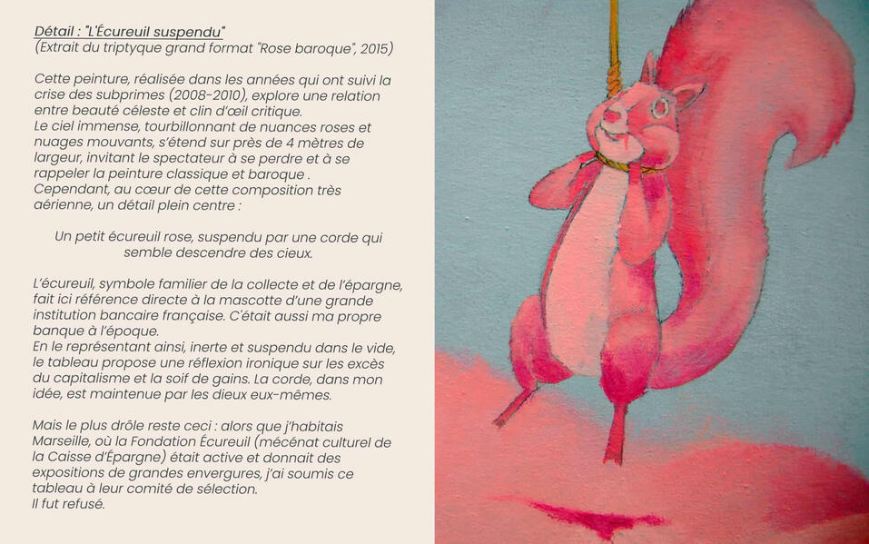 NicolasKaragiannis, art contemporain, artiste peintre, création artistique | Contemporary art, painter, artistic creation, peintures contemporaines, triptyque, rose baroque