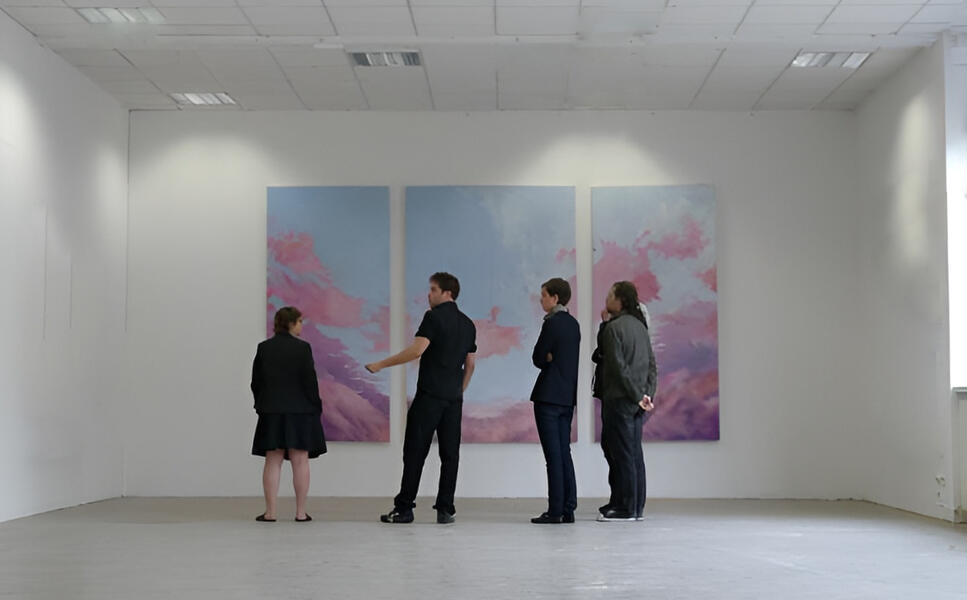 NicolasKaragiannis, art contemporain, artiste peintre, création artistique | Contemporary art, painter, artistic creation, peintures contemporaines, vue exposition, view