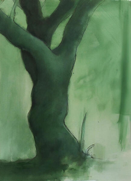 NicolasKaragiannis, art contemporain, artiste peintre, création artistique | Contemporary art, painter, artistic creation | dessin, huile, arbre, The Gathering, if_then_else