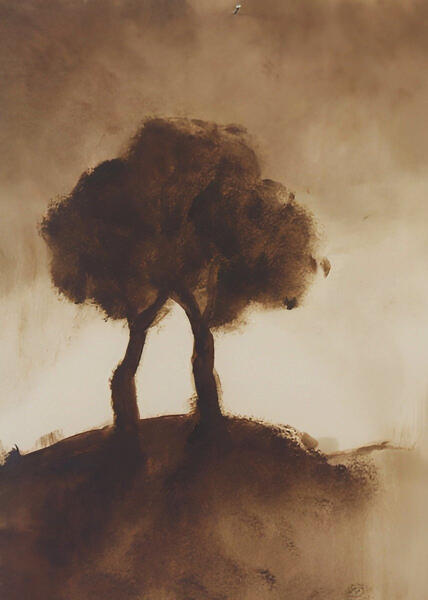 NicolasKaragiannis, art contemporain, artiste peintre, création artistique | Contemporary art, painter, artistic creation | dessin, huile, arbre, The Gathering, if_then_else